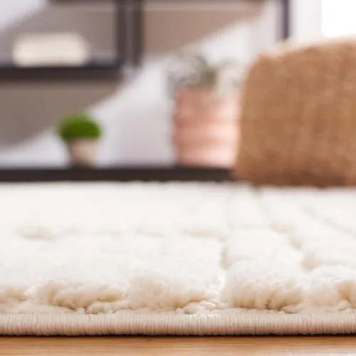Vista 5 de SAFAVIEH Urban Collection - Alfombra de pasillo de 6 pies, color marfil, diseño moderno, ideal para zonas de alto tráfico en pasillo, baño y cocina