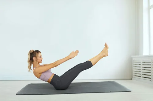 Vista 6 de Fengbay Pantalones de yoga de cintura alta, pantalones de yoga con bolsillo, control de abdomen, entrenamiento, correr, leggings de yoga elásticos