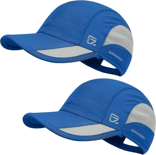 Vista 14 de GADIEMKENSD Sombrero de correr al aire libre malla transpirable 2PACK