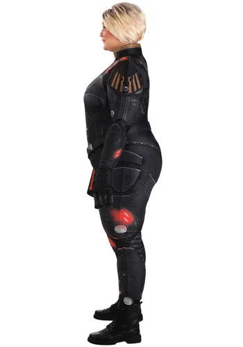 Vista 3 de Disfraz para mujer talla plus de Sargento Calhoun de Disney Wreck It Ralph Multicolor