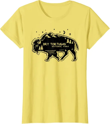 Vista 24 de Camiseta Dry Tortugas National Park Buffalo FL Cutout Florida, Blanco, S