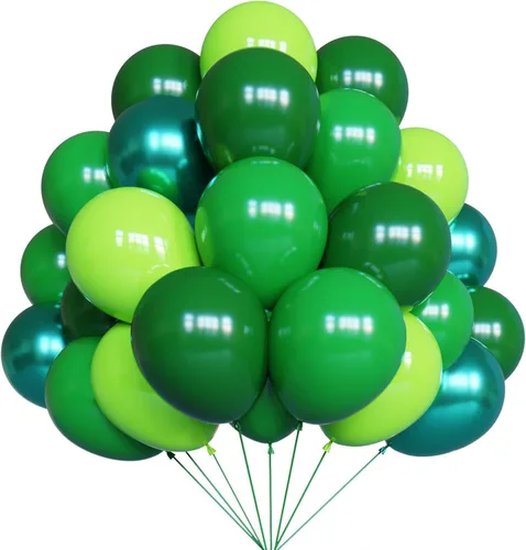 Vista 28 de YMSZ Globos negros y dorados, 67 globos metálicos dorados y negros de 12 pulgadas para cumpleaños, jubilación, graduación, decoración de fiesta