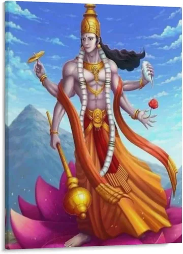 Vista 38 de Póster artístico con texto en inglés «Lord Shiva And His Family» («Lord Shiva And His Family») - Póster decorativo moderno para decorar la pared