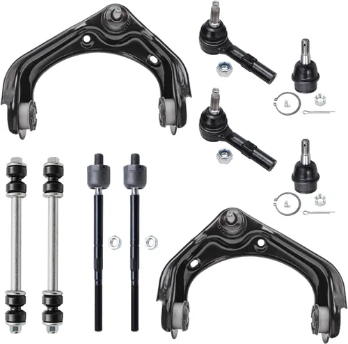 Vista 114 de Detroit Axle - Kit de suspensión delantera de 10 piezas para Chevrolet Trailblazer GMC Envoy 2004-2007 2005 2006 Soportes de brazo de control