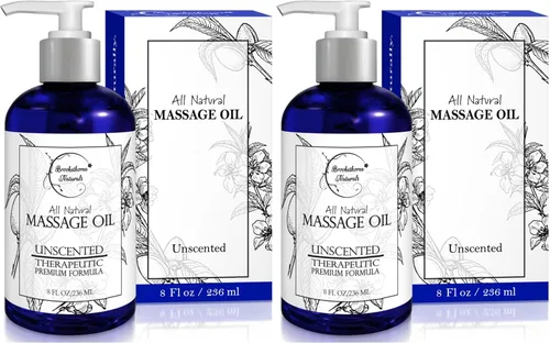 Vista 8 de Aceite de masaje sin perfume para terapia de masaje 8oz Brookethorne