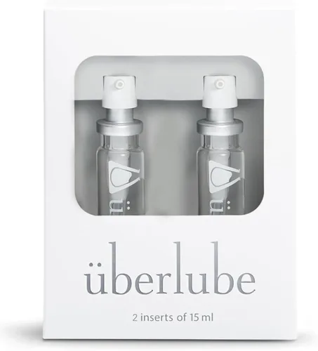 Vista 6 de Uberlube Red Travel & Refill Bundle - Kit de lubricante de viaje rojo + 2 repuestos, sin perfume, sin sabor, funciona bajo el agua - 1.5 fl oz