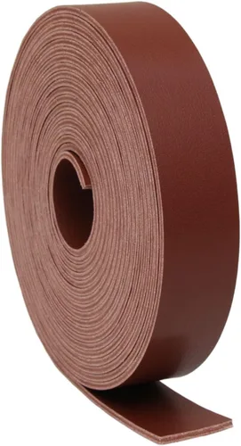 Vista 13 de lalatia Correa de cuero sintético de doble cara para manualidades, 1 pulgada de ancho, color negro, 2 yardas de largo