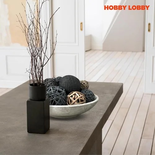Vista 7 de Hobby Lobby Cuenco decorativo de cerámica gris claro envejecido