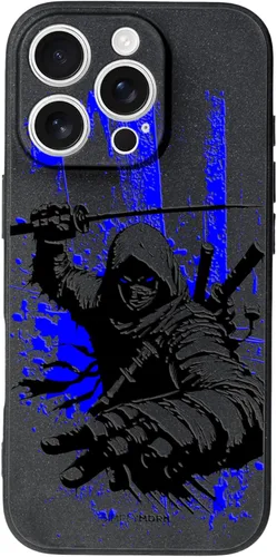 Vista 48 de SIMPLYMDRN Funda delgada para iPhone 12 Pro Max, diseño de guerrero, funda genial para hombres, funda de soldado de combate, delgada y flexible
