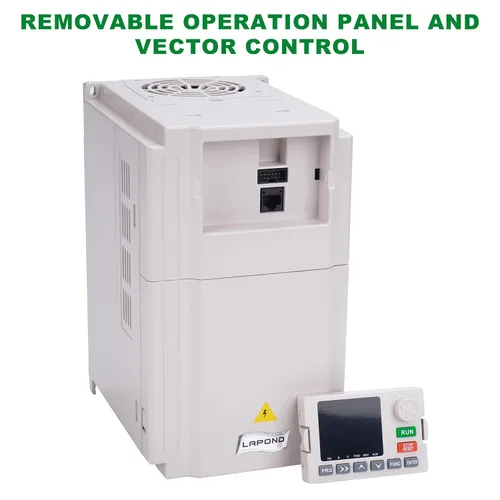 Vista 2 de Inversor VFD de frecuencia variable AC 220V/2.2KW 3HP, inversor VFD de 10A, convertidor de monofásico a trifásico, utilizado en motores de ≤3HP