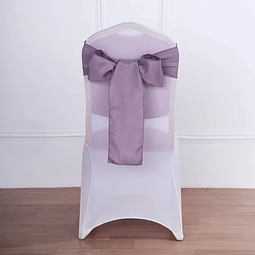 Vista 20 de Efavormart 5 piezas de fajas para sillas de poliéster color beige con lazos para decoración de sillas en bodas, eventos, suministros para decoración