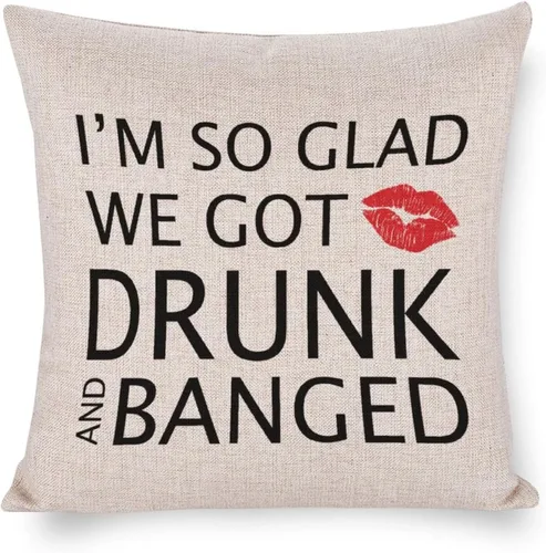 Vista 17 de Valentine Pillow Cases for Home Decor I Just Really Really Love You Throw Pillow Cover with Zipper Farmhouse Cushion Cover Cases 16"x16" Romantic