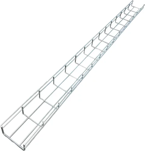 Vista 38 de Kable Kontrol Soporte de piso lateral de 2 pulgadas – Soporte de bandeja de cable de malla de alambre – Bandeja de malla de alambre Cesta de cables