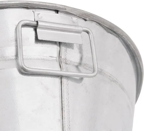 Vista 3 de American Metalcraft MTUB63 Tina galvanizada natural con mango lateral - 27 oz, 6 pulgadas