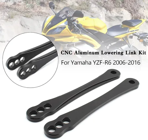 Vista 2 de Kit de eslabones de bajada de aluminio CNC para Yamaha YZF-R6 2006-2016