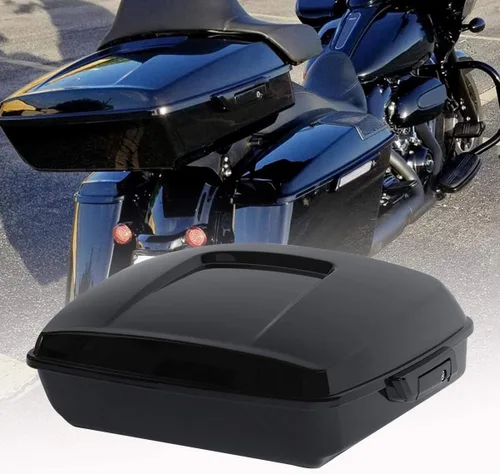 Vista 2 de Maleta de maletero recortada de 10.7 pulgadas para Harley Davidson Road King Road Glide Street Glide Electra Glide Standard y selectos CVO 2014