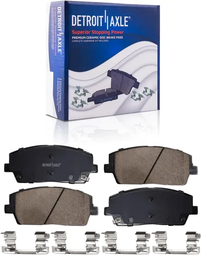 Vista 7 de Detroit Axle – Pinza de freno del lado del pasajero trasero + pastillas de freno de reemplazo para Silverado Sierra 1500 Tahoe Yukon Astro Deville