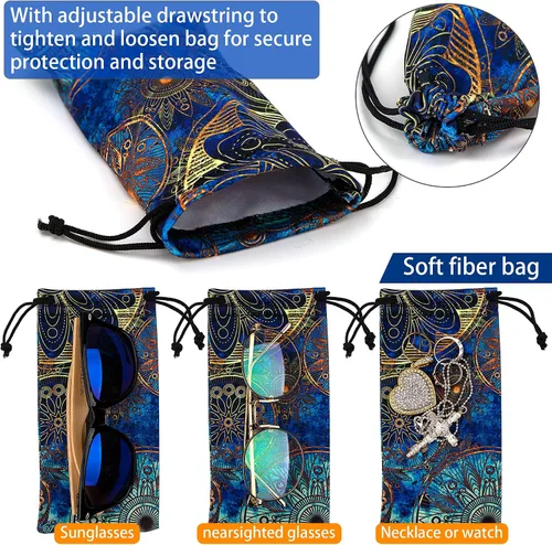 Vista 3 de Bolsa de gafas suave - Bolsa para gafas de microfibra bolsa de limpieza de pantalla