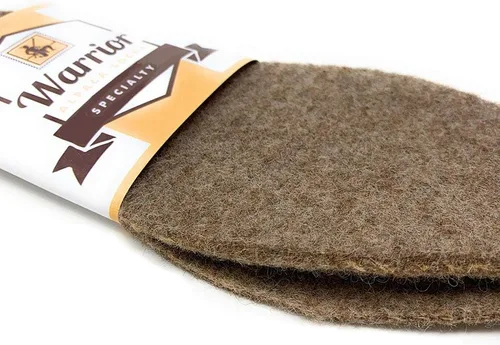 Vista 4 de Warrior Alpaca Socks - Plantillas y forros de fieltro 100% lana de alpaca para zapatos y botas, 1 par - Mantente caliente/fresco naturalmente