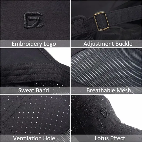 Vista 5 de GADIEMKENSD Gorra deportiva transpirable reflectante sin estructurar para hombres y mujeres