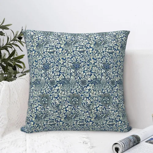 Vista 6 de William Peacock Exhibition Poster 22 fundas de almohada Morris de 18 x 18 pulgadas, almohada estética para dormitorio, funda de almohada decorativa
