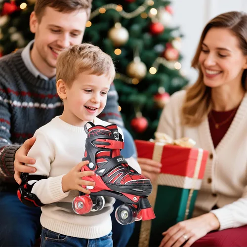 Vista 6 de SULIFEEL - Patines ajustables para niños para niños de 3-5, 5-8, 6-12 años con ruedas iluminadas ajustables de 4 tamaños, el mejor regalo para niños