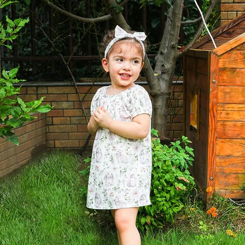 Vista 82 de pureborn Vestido de bebé niña 0-24 meses
