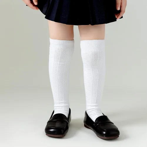 Vista 18 de EPEIUS Calcetines altos hasta la rodilla para bebés y niños pequeños (paquete de 3/5)