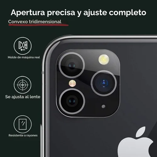 Vista 6 de Adhesivo para lente de iPhone XR/X Convert to iPhone 11/11 Pro/11 Pro Max, protector de lente de cámara para iPhone XR/X/XS/XS Max, cubierta