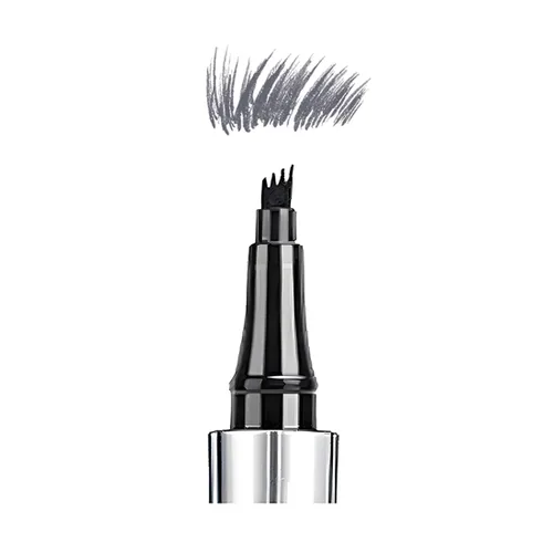 Vista 9 de Bolígrafo de cejas de 5 colores, microrelleno líquido natural para cejas, maquillaje para cejas (#1 marrón)