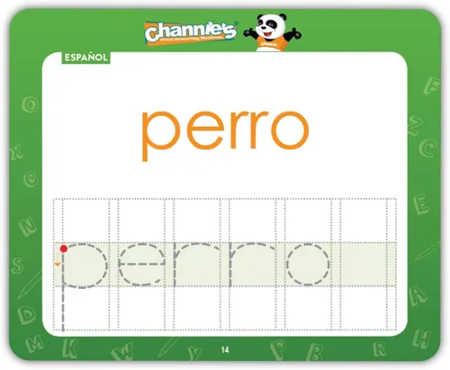 Vista 5 de Channie's Visual Dry Erase 50 primeras tarjetas flash en español/inglés, rastreo, práctica, escritura, tarjetas flash todo en uno, tamaño 5.5 x 4.25
