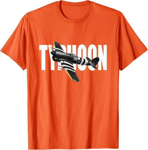 Vista 92 de RAF Hawker Typhoon WW2 Fighter Aircraft T-Shirt