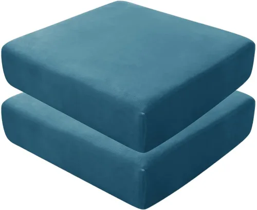 Vista 37 de Fundas de asiento de terciopelo ultra suave, fundas de cojín de asiento suave SOFE fundas de sofá con parte inferior elástica lavable funda