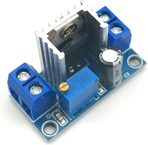 Vista 3 de KIRO&SEEU 2 unids LM317 Regulador de Voltaje Ajustable Fuente de Alimentación DC-DC Reductor Convertidor DC Placa de Circuito Regulador Lineal