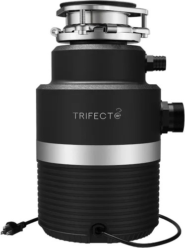 Vista 8 de Triturador de basura Trifecte de 1/2 HP para fregadero, triturador de residuos de alimentos de alimentación continua con cable de alimentación, más