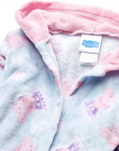 Vista 2 de Peppa Pig Bata con capucha de terciopelo Peppa Pig para niñas