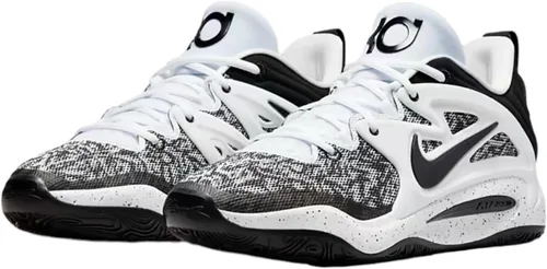 Vista 3 de Nike KD 15 - Zapatos de baloncesto para hombre, BlancoNegro