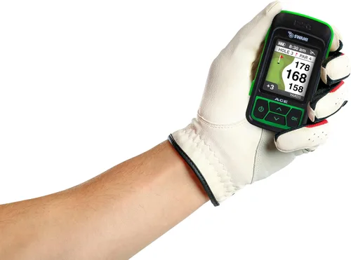 Vista 2 de Izzo Golf Swami Ace Telémetro GPS portátil para golf Verde lima