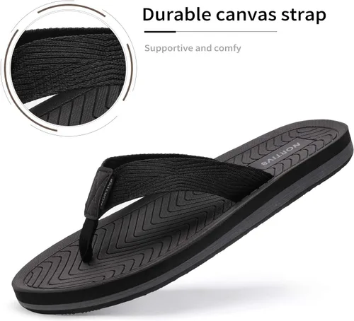 Vista 2 de NORTIV 8 Chanclas para hombre, cómodas y ligeras, zapatos de playa