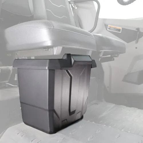 Vista 7 de Passenger+Center - Caja de almacenamiento para debajo del asiento compatible con accesorios Can-Am Defender