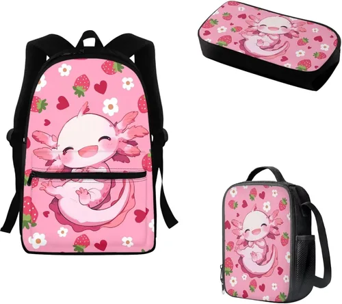 Vista 138 de FOR U DESIGNS Fuego baloncesto impreso niños escuela mochilas viaje mochila libro bolsa
