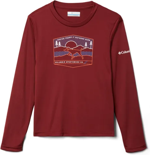Vista 5 de Columbia Camiseta Grizzly Peak Ls Graphic para niño Negro Gema Berg