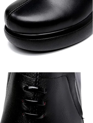 Vista 3 de Yiozoi Women's Casual Shoes Solid High Heels Increase The Height of Daily Walking Solid Wedge High Heels