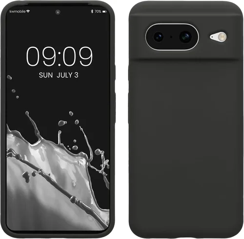 Vista 76 de kwmobile Funda compatible con Google Pixel 7 - Funda de silicona TPU con acabado suave - Piedra antigua