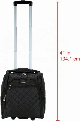Vista 2 de Rockland Melrose - Maleta con ruedas, de porte vertical, para caber debajo del asiento, Negro
