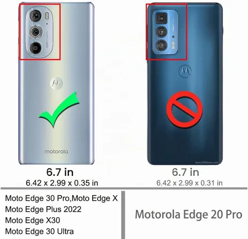 Vista 2 de Osophter Funda para Motorola Edge Plus 2022, Moto Edge Plus 2022, absorción de golpes, flexible de goma de TPU, funda protectora para Motorola Edge