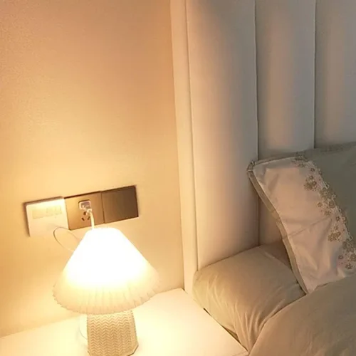 Vista 7 de Lámpara de escritorio china retro plisada luz de escritorio decoración de sala de estar, lámpara de mesita de noche, utilizada para sala de estudio