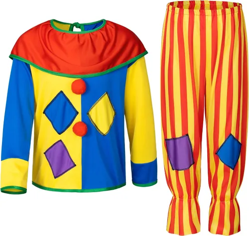 Vista 2 de Yoroka Conjunto de 5 piezas de disfraz de payaso para niños y niñas