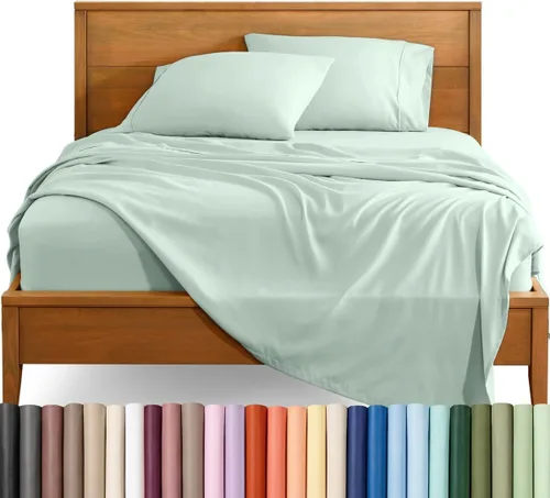 Vista 53 de Bare Home Juego de Sábanas Twin - Sábanas de Cama de Microfibra Ultra-Suave 1800 - Doble Cepillado - Bolsillos Profundos - Ajuste Fácil - Extra