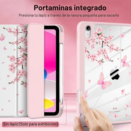 Vista 5 de MEEgoodo Funda para iPad A16 de 11ª generación 2025 de 11 pulgadas, fundas para tableta para iPad de 10ª generación 2022, funda de tableta